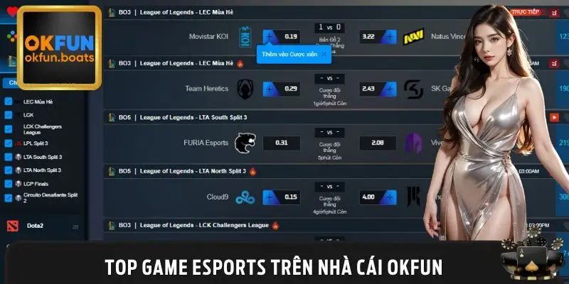 Danh sách game Esports hot nhất 2025