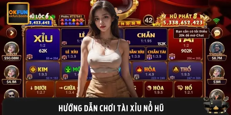 Hướng dẫn cách chơi tài xỉu phiên bản nổ hũ chi tiết